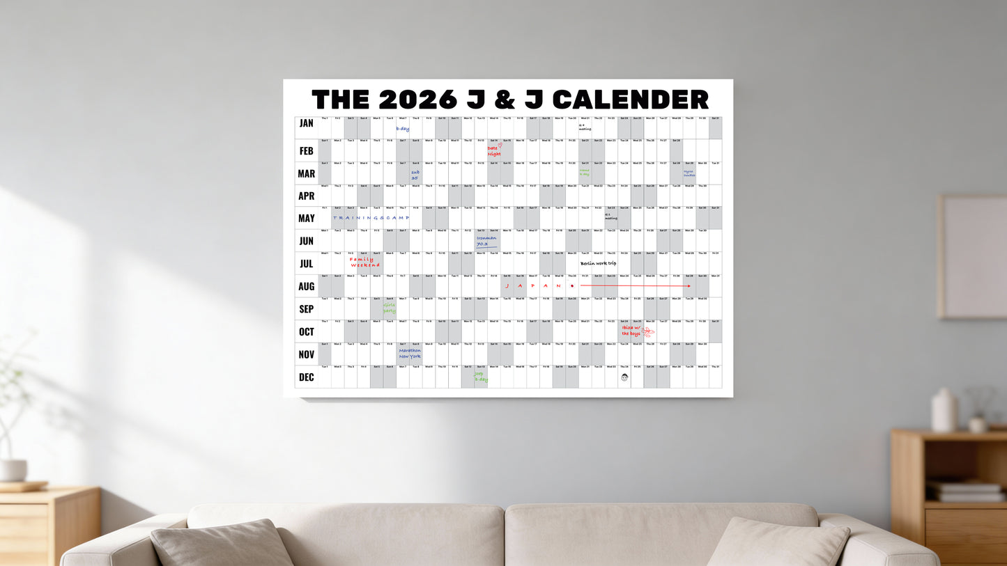J&J Calender 2026